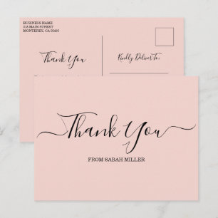 Bedankt voor uw zakelijke ansichtkaart briefkaart