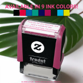 Bedankt voor uw zakelijke gepersonaliseerde tekst-  zelfinktende stempel