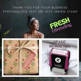 Bedankt voor uw zakelijke gepersonaliseerde tekst-  zelfinktende stempel