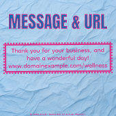 Bedankt voor uw zakelijke gepersonaliseerde tekst-  zelfinktende stempel