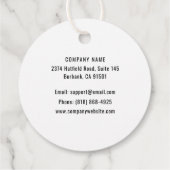 Bedankt voor uw zakelijke Kraft Logo Label (Achterkant)