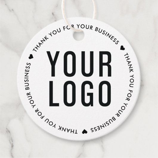 Bedankt voor uw zakelijke Kraft Logo Label (Voorkant)