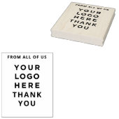 Bedankt voor uw zakelijke Logo Custom Rubberstempel (Gestempeld)