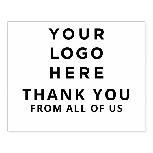 Bedankt voor uw zakelijke Logo Custom Rubberstempel (Afrduk)