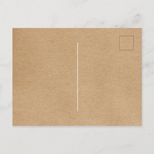 Bedankt voor uw zakelijke Simple Rustic Kraft Briefkaart (Achterkant)