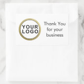 Bedankt voor uw zakelijke sticker | Uw logo (Tas)