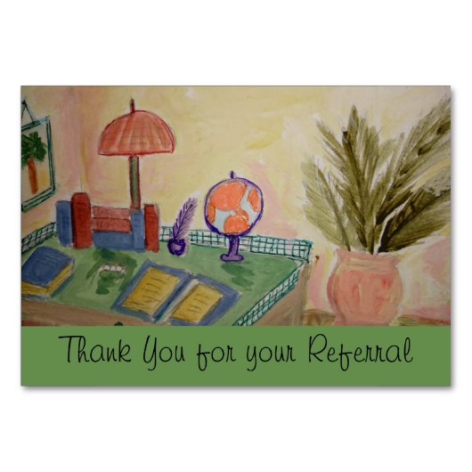 Bedankt voor uw zaken (Voorkant)