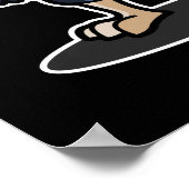 Bedankt voor Vegans Funny Turkey Thanksgiving Gift Poster (Hoek)