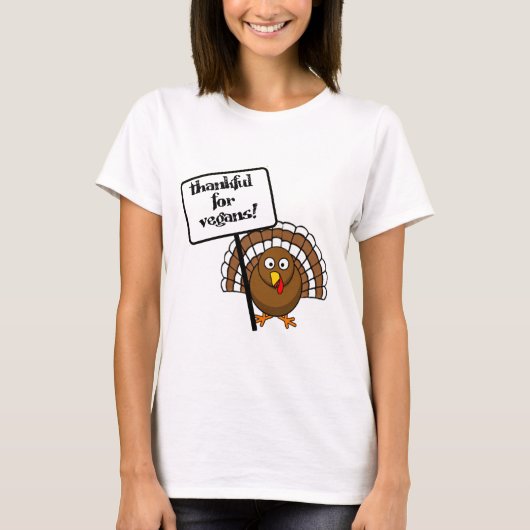 Bedankt voor vegans! t-shirt (Voorkant)