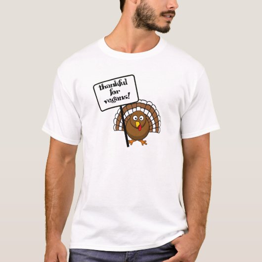 Bedankt voor vegans! t-shirt (Voorkant)