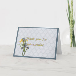 Bedankt voor vrijwilligerswerk, Nederlandse Iris,