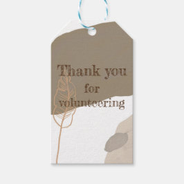 Bedankt voor vrijwilligerswerk vrijwilligerswerk cadeaulabel