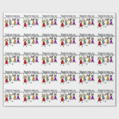 Bedankt voor wat je leert US Fun Teacher art Cadeaupapier (Vlak)