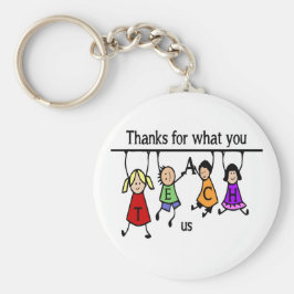 Bedankt voor wat je leert US Fun Teacher art Sleutelhanger