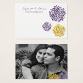 Bedankt voor Waterverf Dahlia Flowers Visitekaartjes (Voorkant /achterkant)