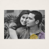 Bedankt voor Waterverf Dahlia Flowers Visitekaartjes (Achterkant)