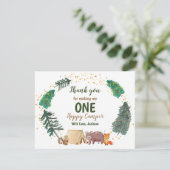 Bedankt voor Waterverf Happy Camper Birthday (Staand voorkant)