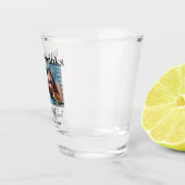 Bedankt voor weddenschap met liefde Foto Aangepast Shot Glas (Rechts)