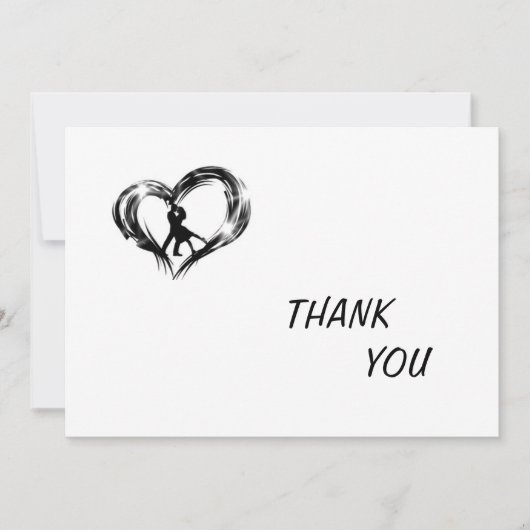 BEDANKT VOOR WEDDING / SHOWER KAART (Voorkant)