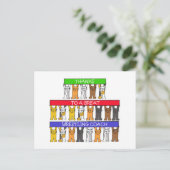 Bedankt voor Wrestling Coach Briefkaart (Staand voorkant)