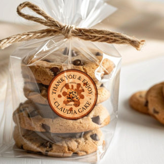 Bedankt voor zakelijk eten ronde sticker