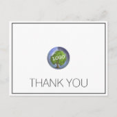 Bedankt voor zakelijk logo briefkaart (Voorkant)