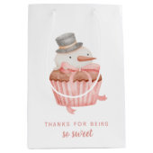 Bedankt voor zoete Snowman Cadeautas (Voorkant)