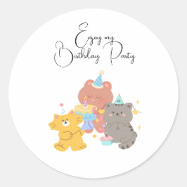 Bedankt vriend ronde sticker