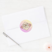 Bedankt vriend ronde sticker (Envelop)