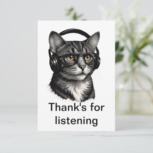 Bedankt vriend voor het luisteren (Staand voorkant)