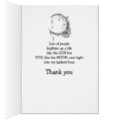 Bedankt vrienden mijn donkerste uur als de maan (Binnen (Rechts))