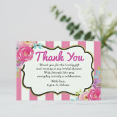 Bedankt vrijgezellenfeest kaart (Staand voorkant)