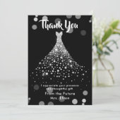 Bedankt Vrijgezellenfeest trouwjurk (Staand voorkant)