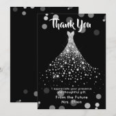 Bedankt Vrijgezellenfeest trouwjurk (Voorkant / Achterkant)