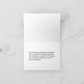 "BEDANKT" w/ Rainbow Kijk Letters, aangepaste naam Kaart (Binnen)