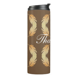 Bedankt Waardering Uniek Veer Patroon Thermosbeker