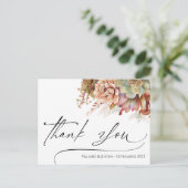 Bedankt Watercolor Cactus Briefkaart (Staand voorkant)