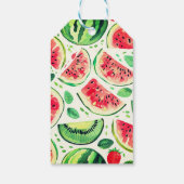 Bedankt Watermeloen 1e verjaardag Cadeaulabel (Achterkant)