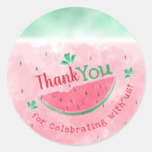 Bedankt Watermelon Birthday Sticker (Voorkant)