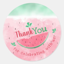 Bedankt Watermelon Birthday Sticker