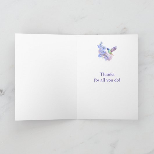 Bedankt Waterverf - Levenderbloem (Binnen)