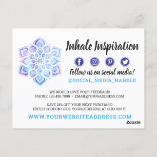 Bedankt Waterverf Mandala Metaphysical Yoga Briefkaart