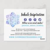 Bedankt Waterverf Mandala Metaphysical Yoga Briefkaart (Achterkant)