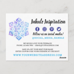 Bedankt Waterverf Mandala Metaphysical Yoga Briefkaart