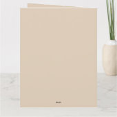 Bedankt- Waterverf Pompoen en Bloemen- Kaart (Achterkant)