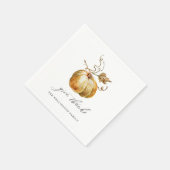 Bedankt Waterverf pompoen Thanksgiving geven Servet (Hoek)