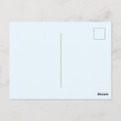 Bedankt Waterverf Roze Blauw Briefkaart (Achterkant)