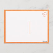 Bedankt Waterverf Roze & Oranje Bloem Briefkaart (Achterkant)