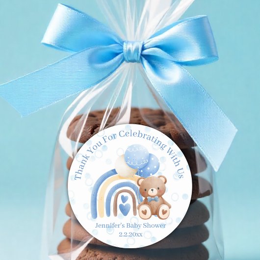 Bedankt, we kunnen wachten op de stippen van blauw ronde sticker