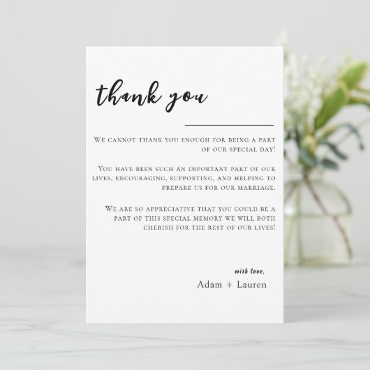 Bedankt - Weddenschap (Staand voorkant)